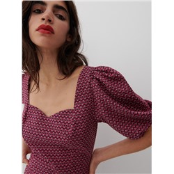 Gemusterte Bluse