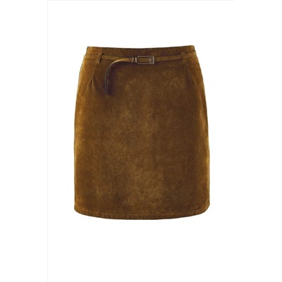 Camel Denim Büyük Beden Etek TBBAW26AZ00035