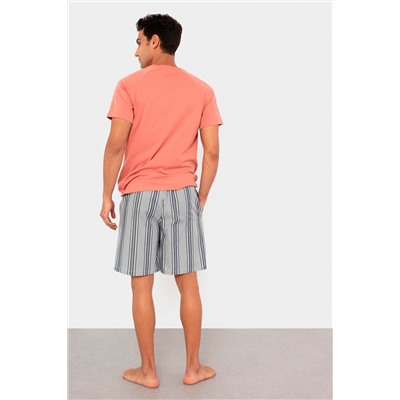 Short Blanco y gris oscuro