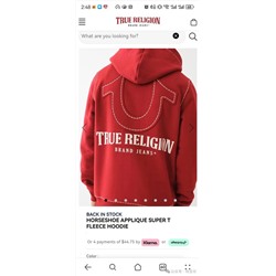 True Religio*n утепленное мужское худи на молнии с капюшоном, экспорт Большой размерный ряд!
