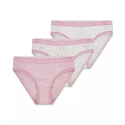 Polo Ralph Lauren Big Girls Bikini Briefs, 3 Pack