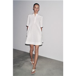 ZW COLLECTION POPLIN SHORT DRESS