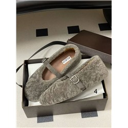 Женские меховые туфли в стиле Мэри Джейн  Alai*a