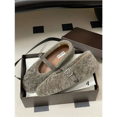 Женские меховые туфли в стиле Мэри Джейн  Alai*a