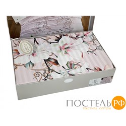 Постельное белье Карвен Stripe Satin с цветным принтом 1.5 спальное N249 -SB008(4пр.)