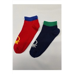 United Colors of Benetton Bnt-m24013 Benetton Erkek Ikili Çorap 71276 Lacivert-kırmızı