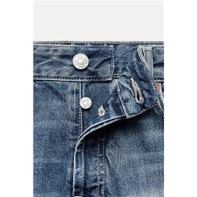 TRF STRAIGHT LOW-RISE CROPPED JEANS