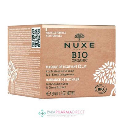 Nuxe BIO Organic - Masque Détoxifiant Eclat 50 ml