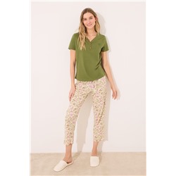 Camiseta lisa manga corta 100% algodón verde