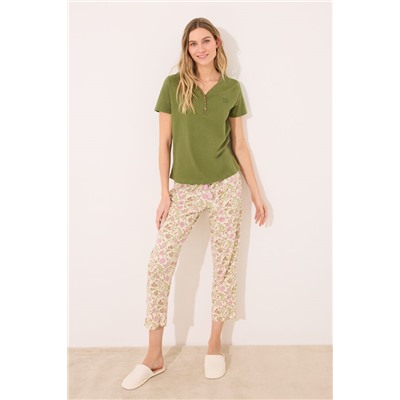 Camiseta lisa manga corta 100% algodón verde