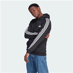 Men's essentials fleece 3-stripes hoodie