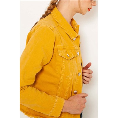 Chaqueta corta vaquera Amarillo