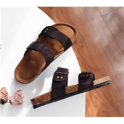 Босоножки женские Birkenstock*s из натуральной коровьей замши 2025 года