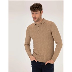 Kahverengi Slim Fit Kazak
