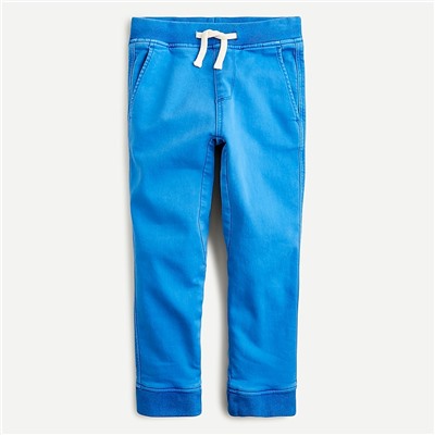 Kids' garment-dyed denim jogger pant Item AI634