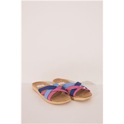 Sandalias tiras azul claro