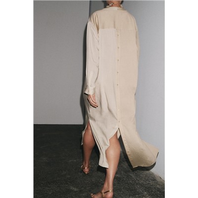 STRIPED SHIRT DRESS ZW COLLECTION