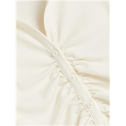 Bluse mit gesprenkelter Textur
