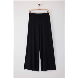 Siyah Viskon Örme İnce Pijama Altı TBBAW26IA00001