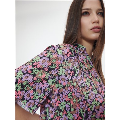 Plissierte Bluse