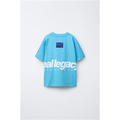 T-SHIRT WITH LABEL PRINT