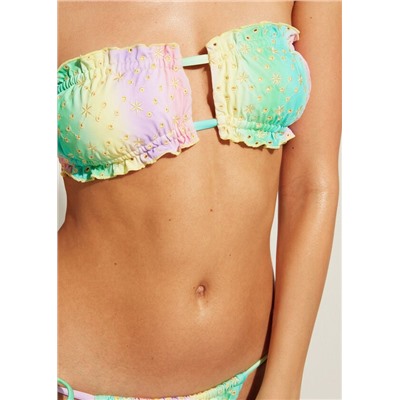 Bandeau-Bikinioberteil mit verschiebbaren Cups Panama