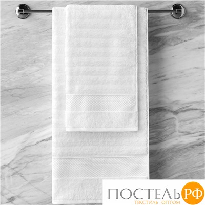 Togas ГАЛИО бел К-т полотенец 50х100/70х140, 100% хлопок, 600 г/м2