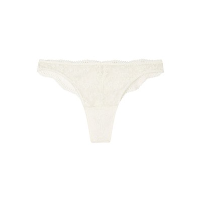 Tanga encaje blanco