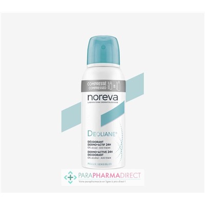 Noreva Deoliane Déodorant Spray Dermo-Actif 24h - LOT de 2x100mlLot  × 2