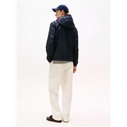 Water-Repellent Hooded Windbreaker