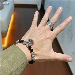 Браслет G*uc*ci - унисекс из натурального обсидиана Seiko