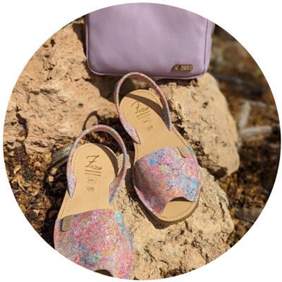 AB.Zapatos · 3207PC · clavel multicolor+Pelle 21-20 (370) lila