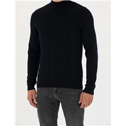 Lacivert Slim Fit Kazak
