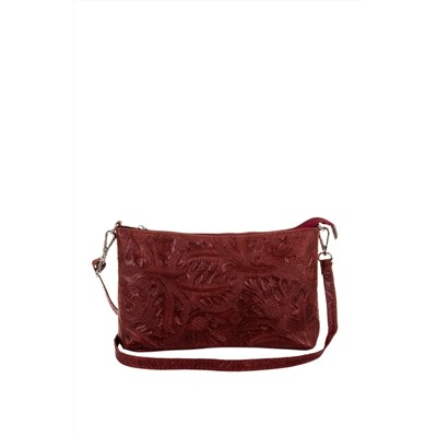 Bandolera de nobuk Rojo