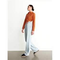 Jeans im Loose-Fit mit elastischem Taillenbund
