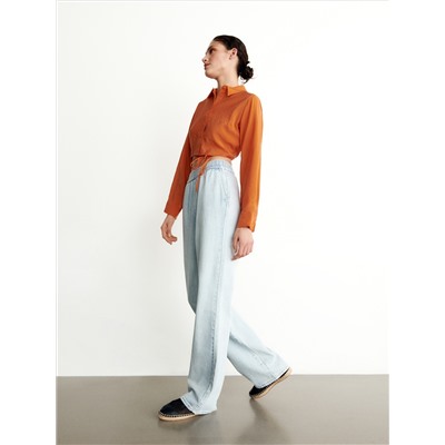 Jeans im Loose-Fit mit elastischem Taillenbund