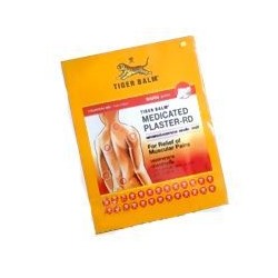 Согревающий и обезболивающий тигровый пластырь Tiger Balm 7*10 см / TIGER balm medicated plaster RED 7*10 sm