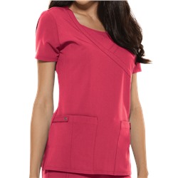 Dickies Xtreme STRETCH Scrubs Mock Wrap Top