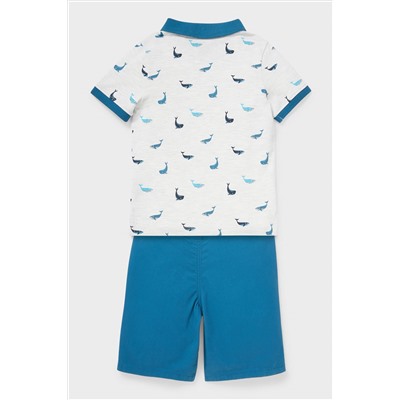 Set - Poloshirt und Shorts - Bio-Baumwolle