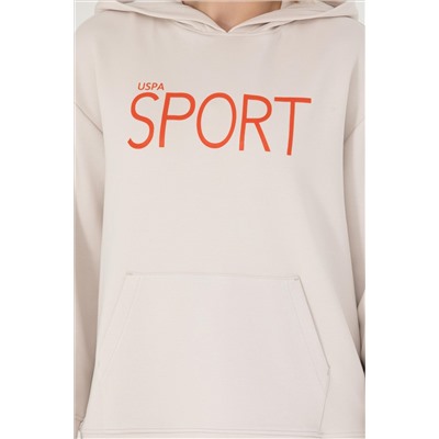 Kadın Taş Kapüşonlu Sweatshirt