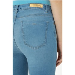 Kadın Açık Mavi Skinny High Waist Fit Jean Pantolon