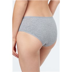 Shorty Pure Coton Gris