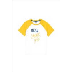 Erkek Çocuk Beyaz Bisiklet Yaka Tişört