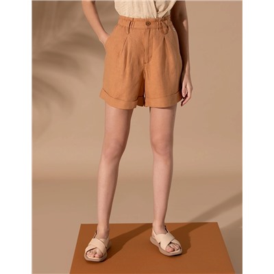 Kahverengi Oversize Bermuda Şort