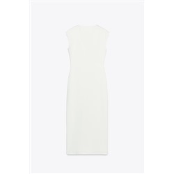 MIDI DRESS WITH BROOCH