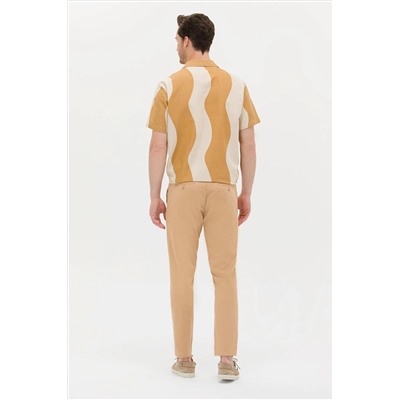 Erkek Camel Kanvas Pantolon