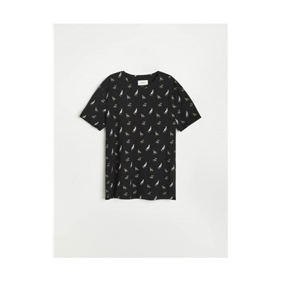 T-Shirt mit Katzendruck