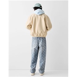Jacquard super baggy jeans