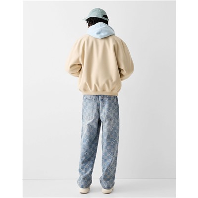 Jacquard super baggy jeans