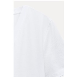 COTTON T-SHIRT WITH ENZYME FINISH